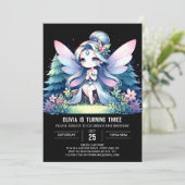 Invitation Boho Enfants Fairy Anniversaire (Debout devant)
