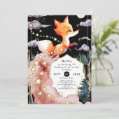 Invitation Boho Enfants Renard Anniversaire (Debout devant)