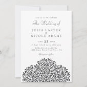 Invitation Boho Ethnic Botanical Accent Wedding (Devant)
