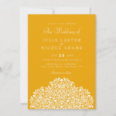 Invitation Boho Ethnic Botanical Accent Wedding (Devant)
