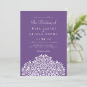 Invitation Boho Ethnic Botanical Accent Wedding (Debout devant)