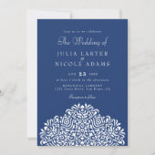 Invitation Boho Ethnic Botanical Accent Wedding (Devant)