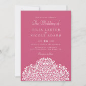 Invitation Boho Ethnic Botanical Accent Wedding (Devant)