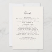 Invitation Boho Ethnique Accent Botanique Mandala (Dos)