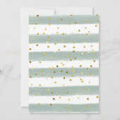 Invitation Boho Eucalyptus Gold Fête des mariées de verdure (Dos)