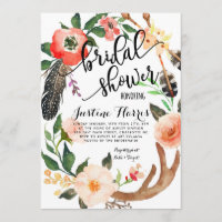 Boho fait varier le pas de l'invitation de Fête de