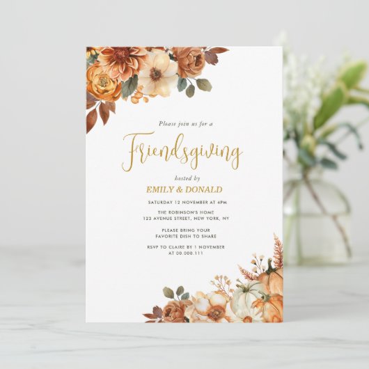 Invitation boho fall amitié (Debout devant)
