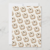 Invitation Boho Fall Fantôme Floral Halloween Baby shower gar (Dos)