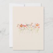 Invitation Boho Fall Fleur sauvage Floral Beige Terracotta (Dos)