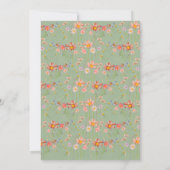 Invitation Boho Fall Fleur sauvage Sage Green Mariage (Dos)