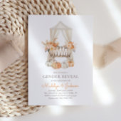 Invitation Boho Fall Floral Citrouille Genre Revela