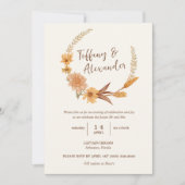 Invitation Boho Fall Flowers (Devant)