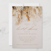 Invitation Boho Fall Flowers Mariage Fête des mariées (Devant)