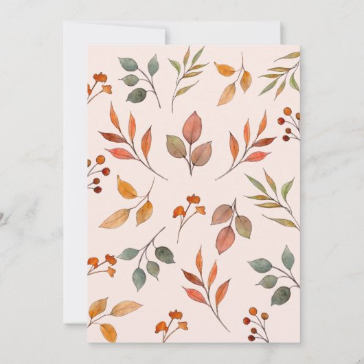 Invitation Boho 'Fall in Love' Blush Brive (Dos)