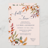 Invitation Boho 'Fall in Love' Blush Brive (Devant / Derrière)