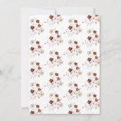 Invitation Boho Fall in Love Fleur sauvage Fête des mariées C (Dos)