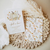 Invitation Boho Fall In Love Fleur sauvage Fête des mariées C