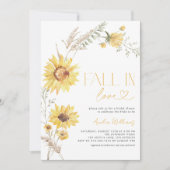 Invitation Boho Fall in Love Sunflower Botanique (Devant)