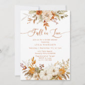 Invitation Boho Fall in Love terracotta automne nuptiale douc (Devant)