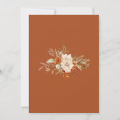Invitation Boho Fall in Love terracotta automne nuptiale douc (Dos)