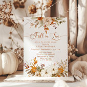Invitation Boho Fall in Love terracotta automne nuptiale douc
