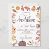 Invitation Boho Fall Open House, Réaltor Houclier (Devant)