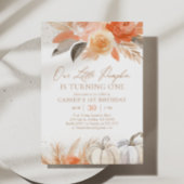Invitation Boho Fall Pampas Grass Citrouille 1er anniversaire