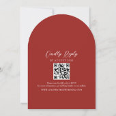Invitation Boho Fall QR Code Mariage (Dos)