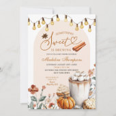 Invitation Boho Fall Quelque chose de sucré brasse du Baby sh (Devant)