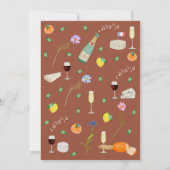 Invitation Boho Fall Wine & Cheese Engagement Party (Dos)