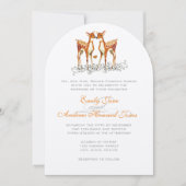 Invitation Boho Fawn Deer Enfance Mariage Swethearts (Devant)