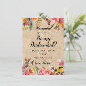 Invitation Boho Feathers Flèches Fleurs Mariage rustique (Debout devant)