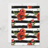 Invitation Boho Feathers Poppy Floral Fall Baby shower (Dos)