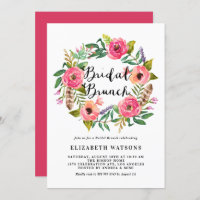 Boho Feathers rose Floral Wreath Bridal Brunch