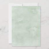 Invitation Boho Fête des mariées de verdure succulente (Dos)