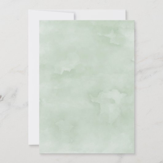 Invitation Boho Fête des mariées de verdure succulente (Dos)