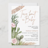Invitation Boho Fiesta Taco Bout A Baby Baby shower (Devant)