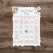 Invitation Boho Find the Guest Bridal Shower Bingo game 