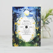 Invitation Boho Firefly Woodland Anniversaire (Debout devant)