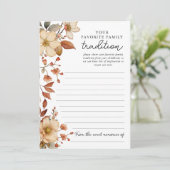 Invitation Boho Fleur de Fleur Familiale Traditionnelle (Debout devant)