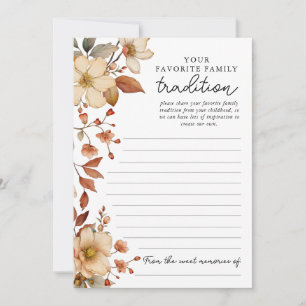 Invitation Boho Fleur de Fleur Familiale Traditionnelle