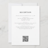 Invitation Boho Fleur sauvage Automne tout en un QR Code Mari (Dos)