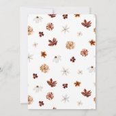 Invitation Boho Fleur sauvage Baby in Bloom Baby shower (Dos)