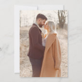 Invitation Boho Fleur sauvage Beige Photo Jardin Mariage (Dos)