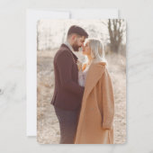 Invitation Boho Fleur sauvage Beige Photo Jardin Mariage (Dos)