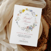 Invitation Boho Fleur sauvage Bridal Showeuse été