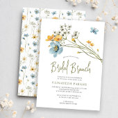 Invitation Boho fleur sauvage brunch du printemps