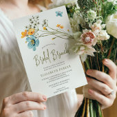 Invitation Boho fleur sauvage brunch du printemps