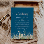 Invitation Boho Fleur sauvage de verdure Réception de la Mari