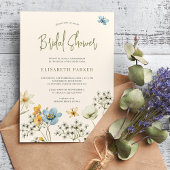 Invitation Boho fleur sauvage douche de nage printanière